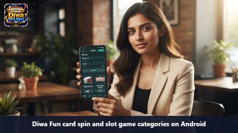 Diwa Fun mobile game lobby displayed on an Android smartphone